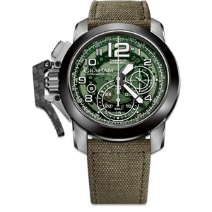 Graham Chronofighter Steel Target Green Dial Watch