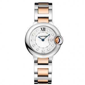 Cartier Ballon Bleu 18k Rose Gold Stainless Steel Watch