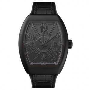 Franck Muller Vanguard " ALL BLACK " PVD Titanium Mens Watch