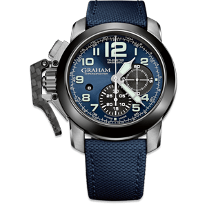 Graham Chronofighter Steel Blue Dial Watch