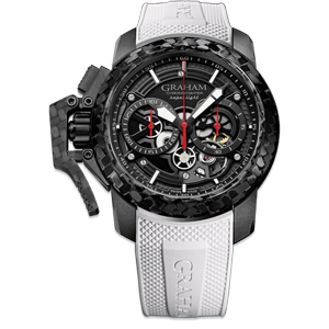 Graham Chronofighter Superlight Carbon Skeleton White Watch