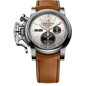 Graham Chronofighter Vintage Silver Dial Watch