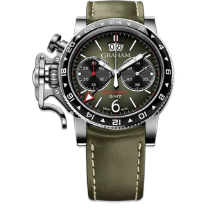 Graham Chronofighter Vintage GMT Green Dial Watch