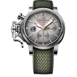 Graham Chronofighter Grand Vintage Silver Dial Watch