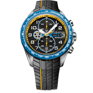 Graham Silverstone RS Racing Blue Bezel Watch