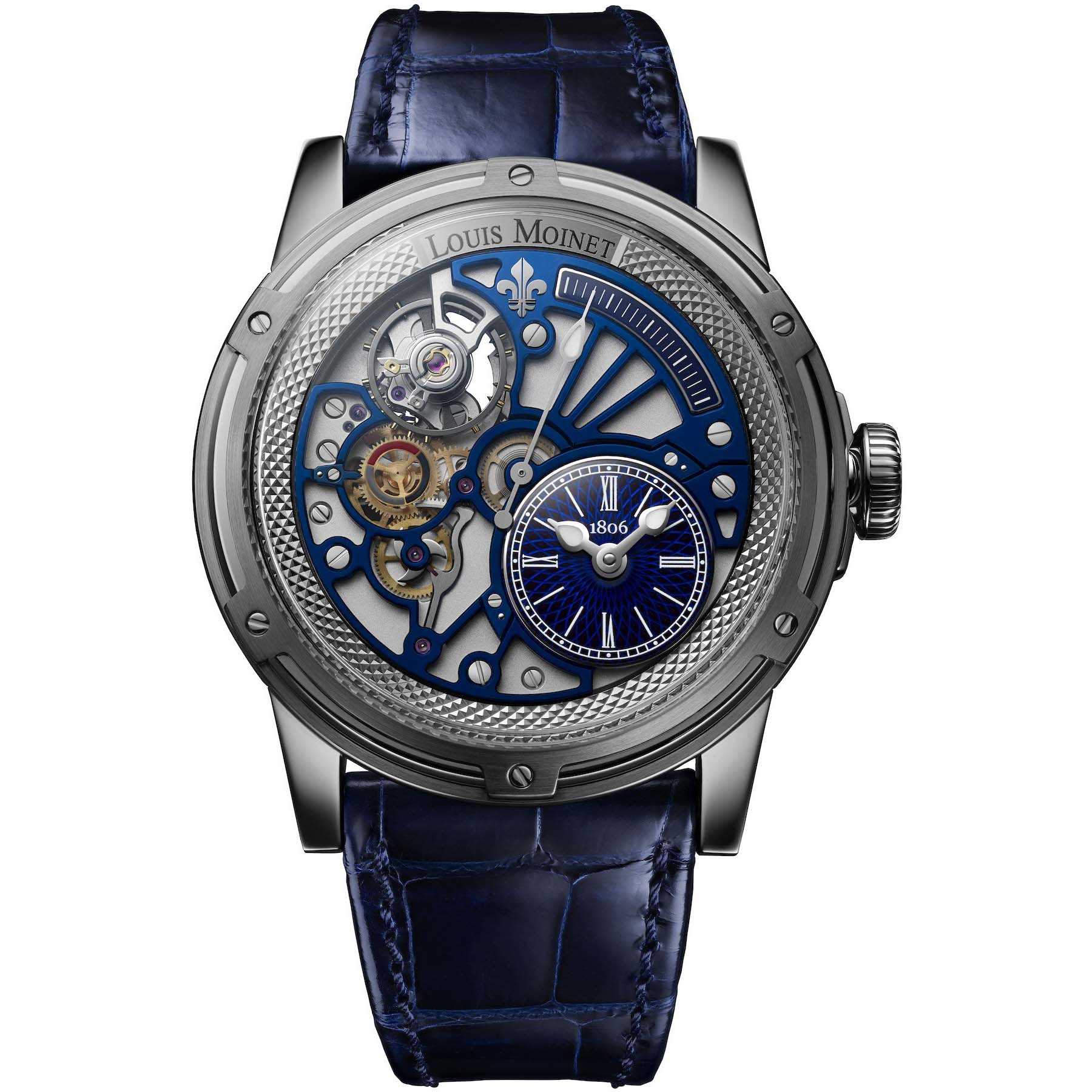 Louis Moinet 20-Second Tempograph Blue Watch