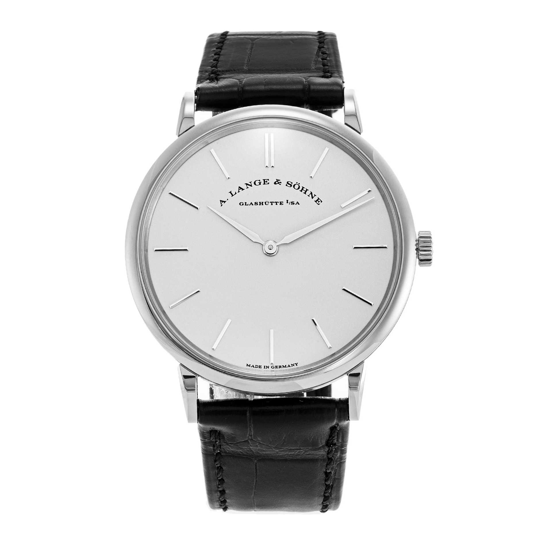 A. Lange & Söhne Saxonia Thin Silver Dial Watch 201.027 for $15,130 ...