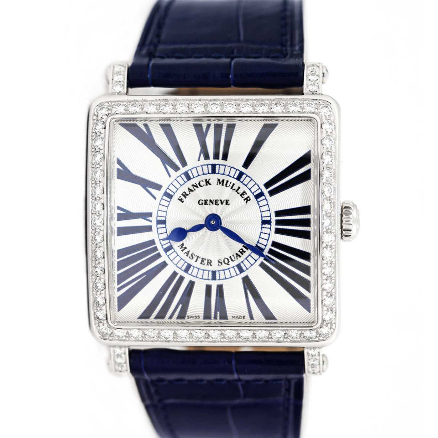 Franck Muller Master Square Blue Concept Quartz Diamond Watch