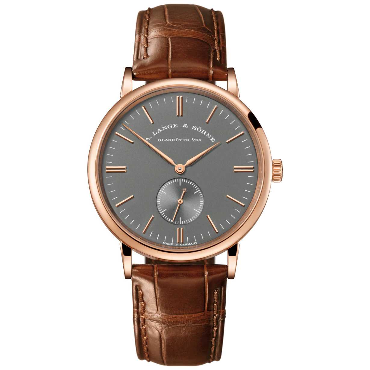 A. Lange & Söhne Saxonia Grey Dial Rose Gold 216.033 for $16,920 ...