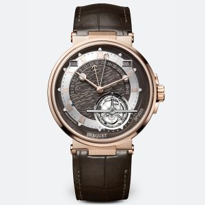 Breguet Marine Tourbillon Équation Marchante 5887 Brown 18K Rose Gold Watch