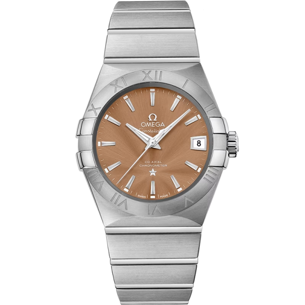 Omega Constellation Brown Silver