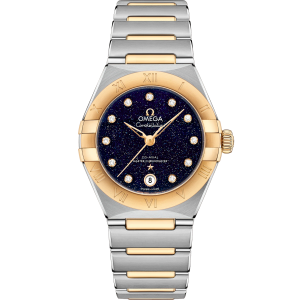 Omega Constellation Blue Silver, yellow