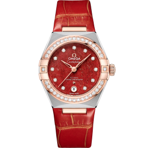 Omega Constellation Red Silver, pink