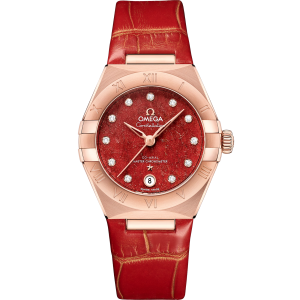 Omega Constellation Red Pink