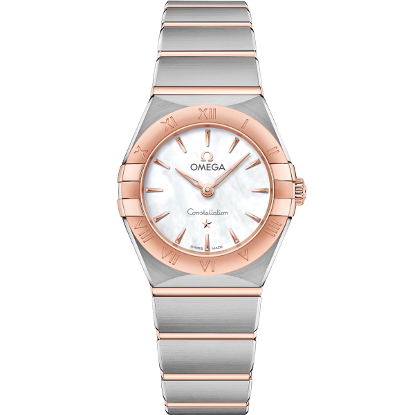 Omega Constellation White Silver, pink