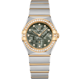 Omega  Constellation Green Silver, yellow