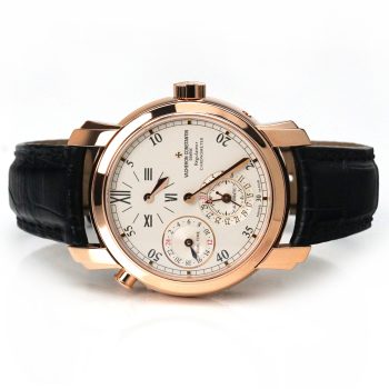 Vacheron Constantin Malte Dual Time Regulator Rose Gold Silver Dial