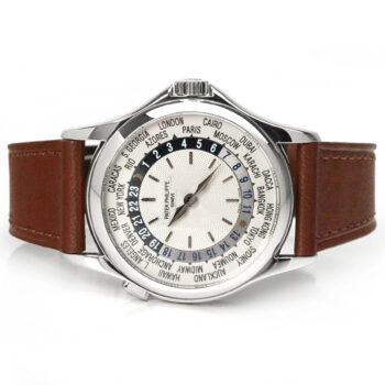 Patek Philippe Complications World Time Silver Dial White Gold