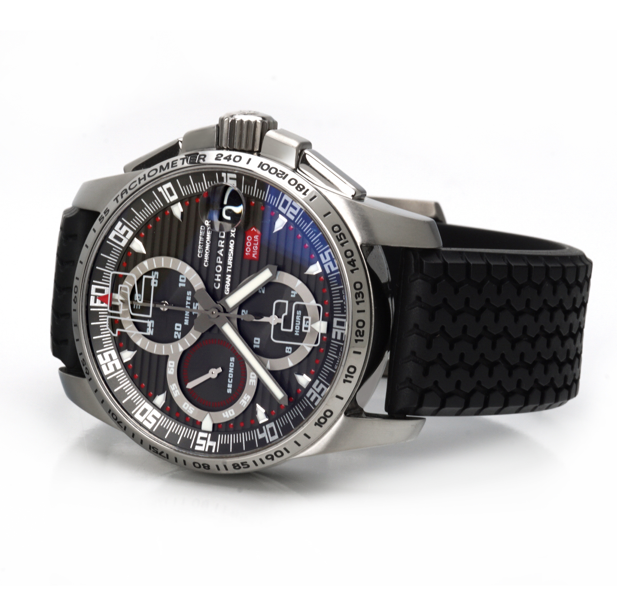 Chopard Mille Miglia GT XL Chronograph Limited Titanium — Black