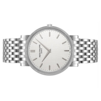 Patek Philippe Calatrava White Gold Hobnail Bezel Bracelet