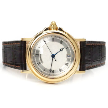 Breguet Marine Automatic Date Yellow Gold Silver Dial