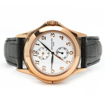 Patek Philippe Complications Travel Time Rose Gold Silver Dial