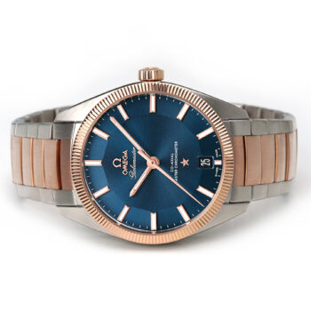 Omega Constellation Globemaster Blue Dial Steel Gold