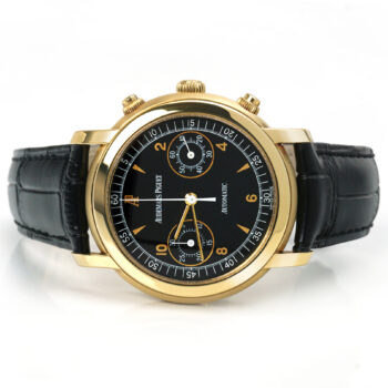 Audemars Piguet Jules Audemars Chronograph Yellow Gold Black Dial