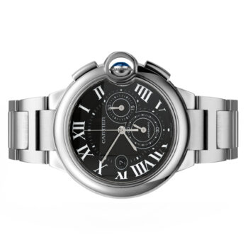 Cartier Ballon Bleu Chronograph Black Dial Steel