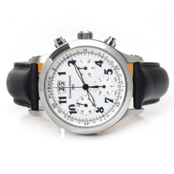 Schwarz Etienne Olympia Flyback Chronograph White Dial Steel