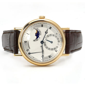 Breguet Classique Power Reserve Moon Phase Yellow Gold Silver Dial