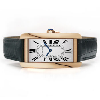 Cartier Tank Americaine Large Rose Gold Silver Dial