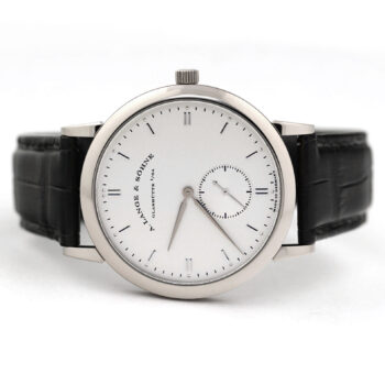 A. Lange & Sohne Saxonia White Gold Silver Dial