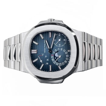 Patek Philippe Nautilus Moon Phases Steel Blue Dial