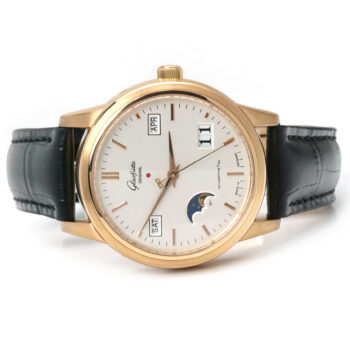 Glashutte Original Senator Perpetual Calendar Rose Gold Silver Dial