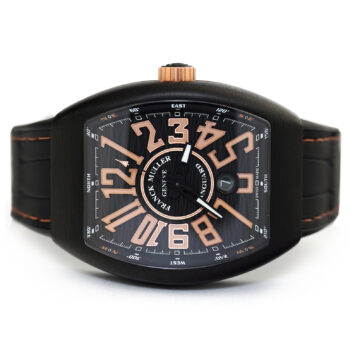 Franck Muller Vanguard Black Titanium Black Dial Gold