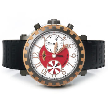 DeWitt Academia Chronographe Rose Gold Titanium White Dial