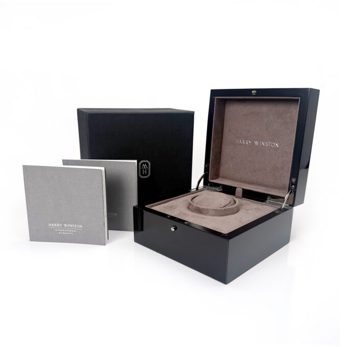 HARRY WINSTON ショップ袋・ボックス・証明書セット Harry Winston Premier Feathers Rose Gold UNWORN — Black Tag Watches