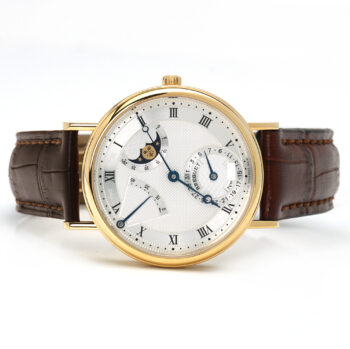 Breguet Classique Power Reserve Moon Phase Yellow Gold Silver Dial