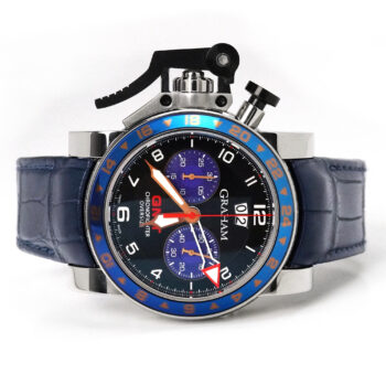 Graham Chronofighter Oversize GMT Steel Black Dial