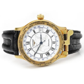 Longines The Pioneers Watch Enamel Dial Yellow Gold Limited