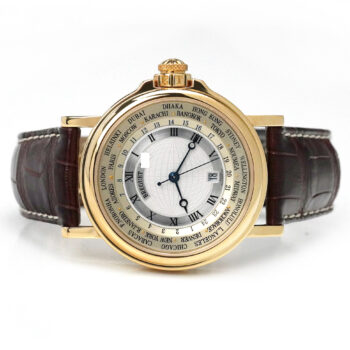 Breguet Marine Hora Mundi 24 Time Zones Silver Dial Yellow Gold