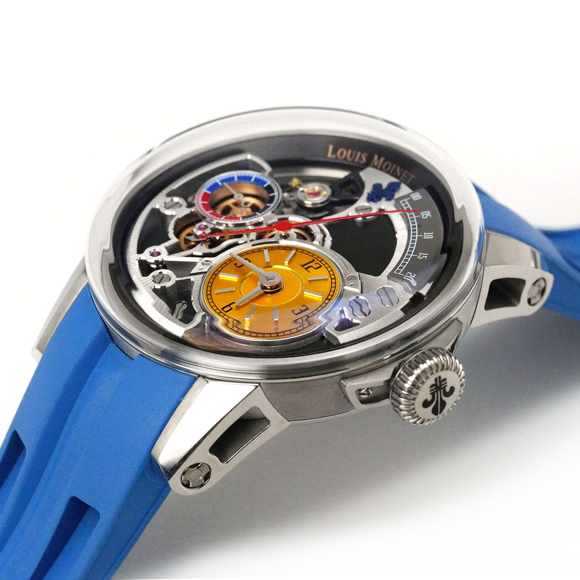 Louis Moinet Tempograph Spirit Honey Dial Titanium