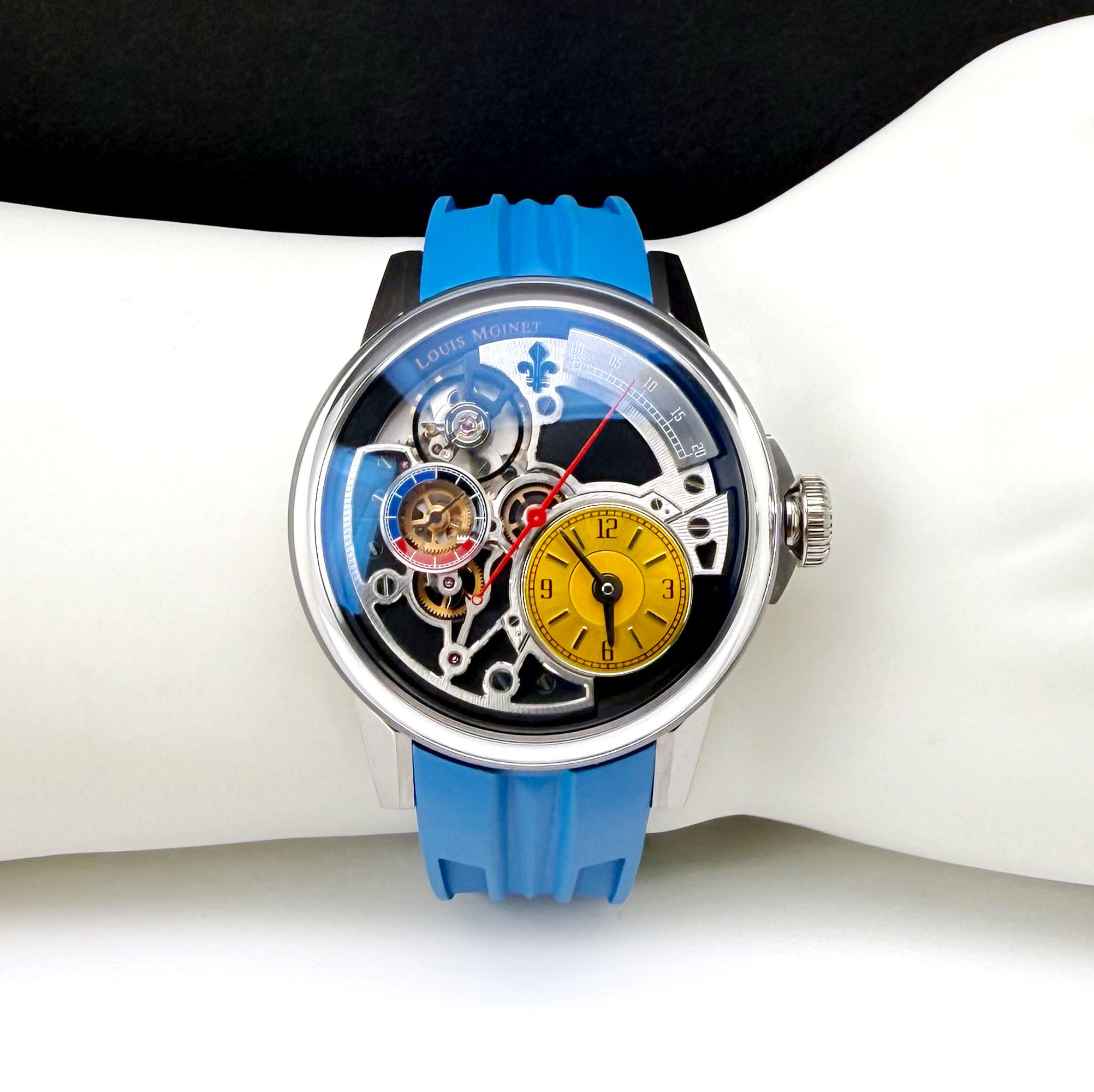 Louis Moinet Tempograph Spirit Honey Dial Titanium