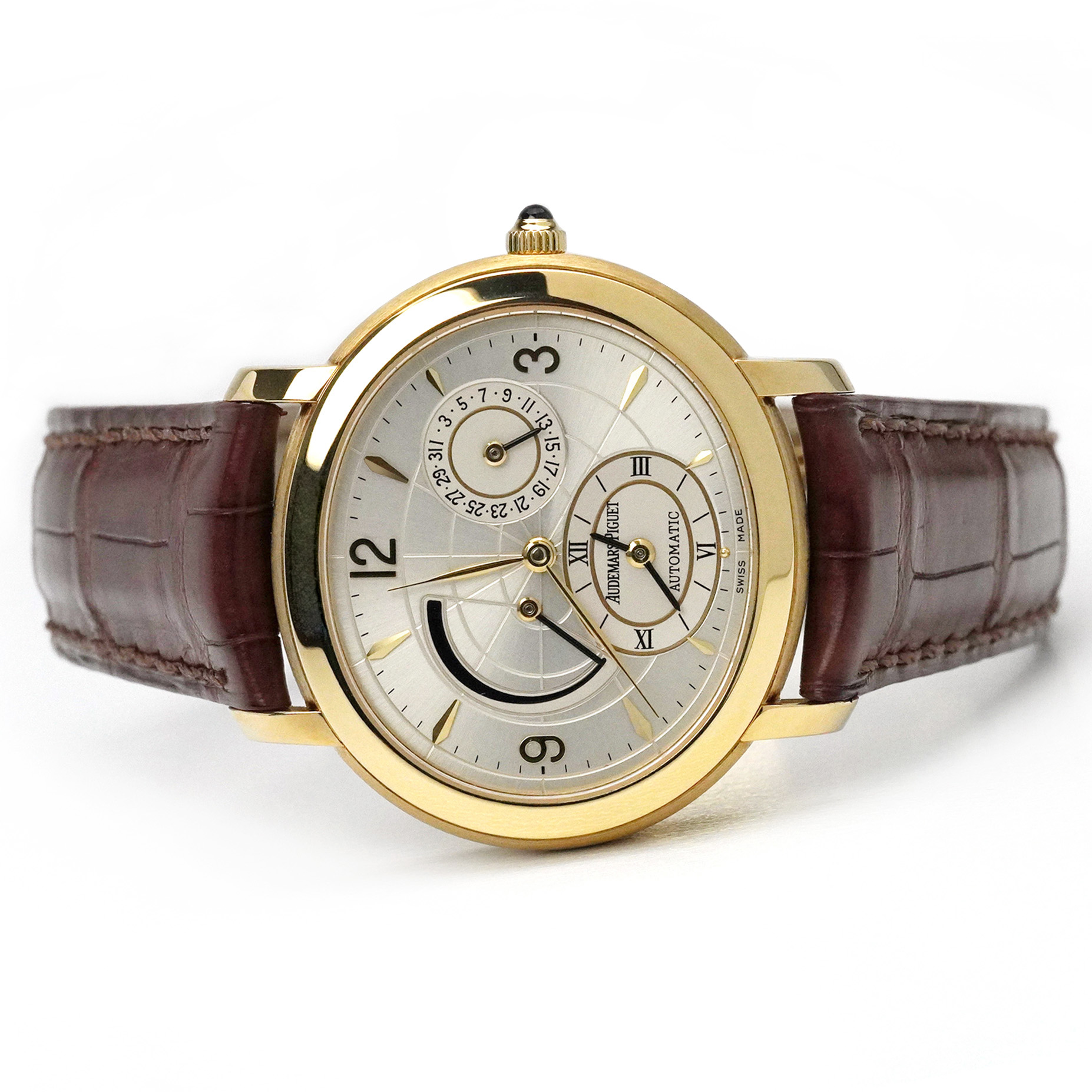 Audemars Piguet Millenary GMT Power Reserve Silver Dial Rose Gold
