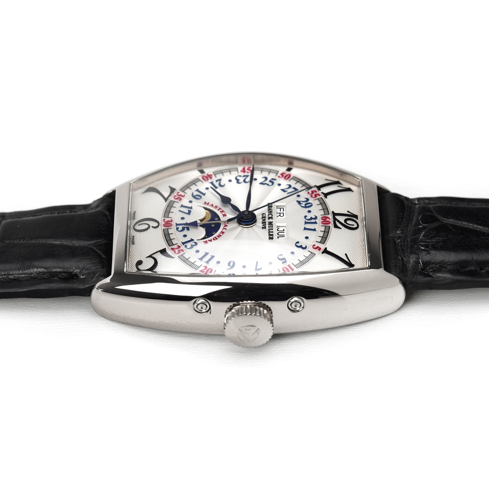 Franck Muller Master Calendar Lunar White Gold Silver Dial