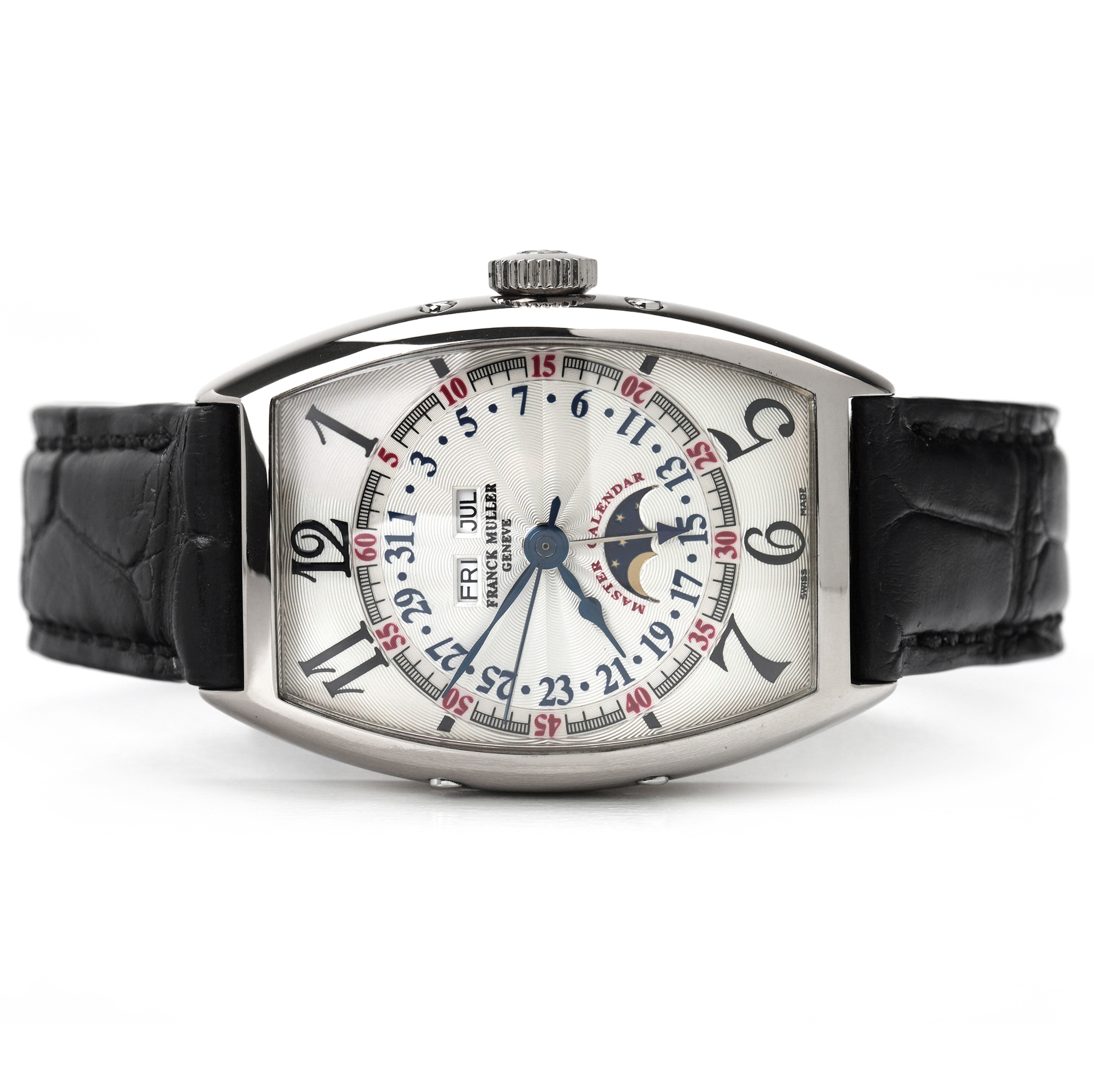 Franck Muller Master Calendar Lunar White Gold Silver Dial