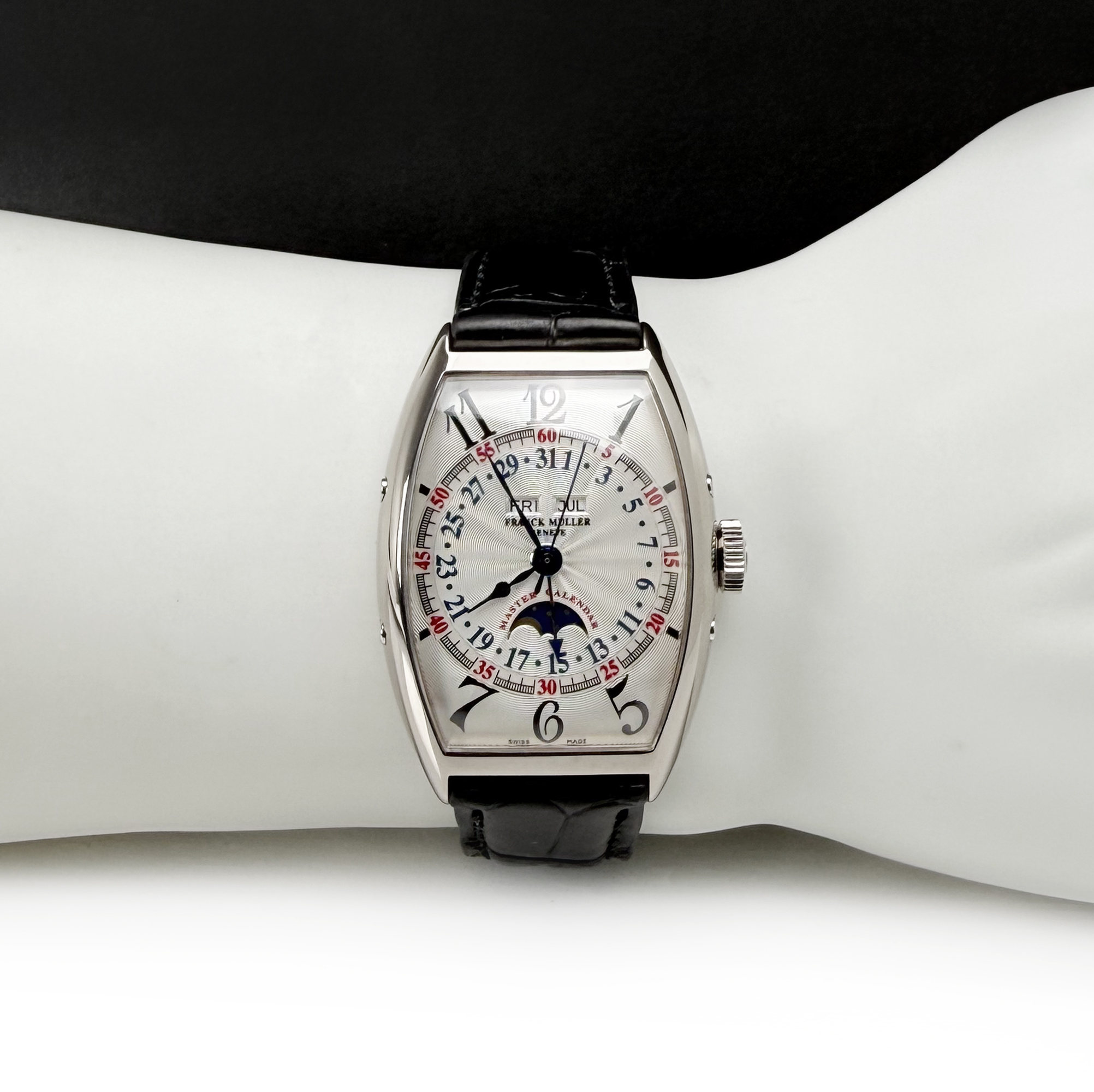 Franck Muller Master Calendar Lunar White Gold Silver Dial
