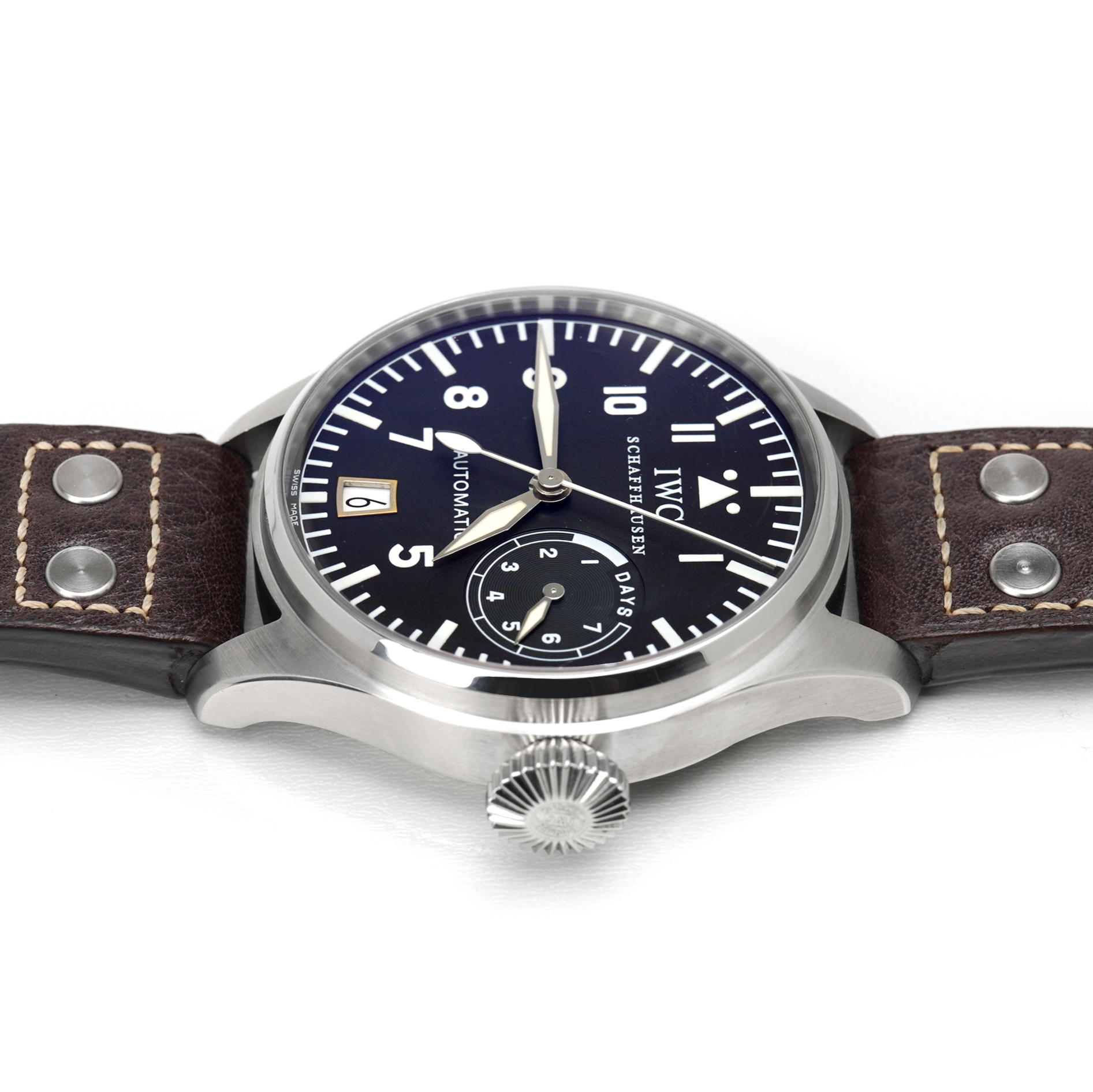 IWC Big Pilot's 7 Days Black Dial Steel