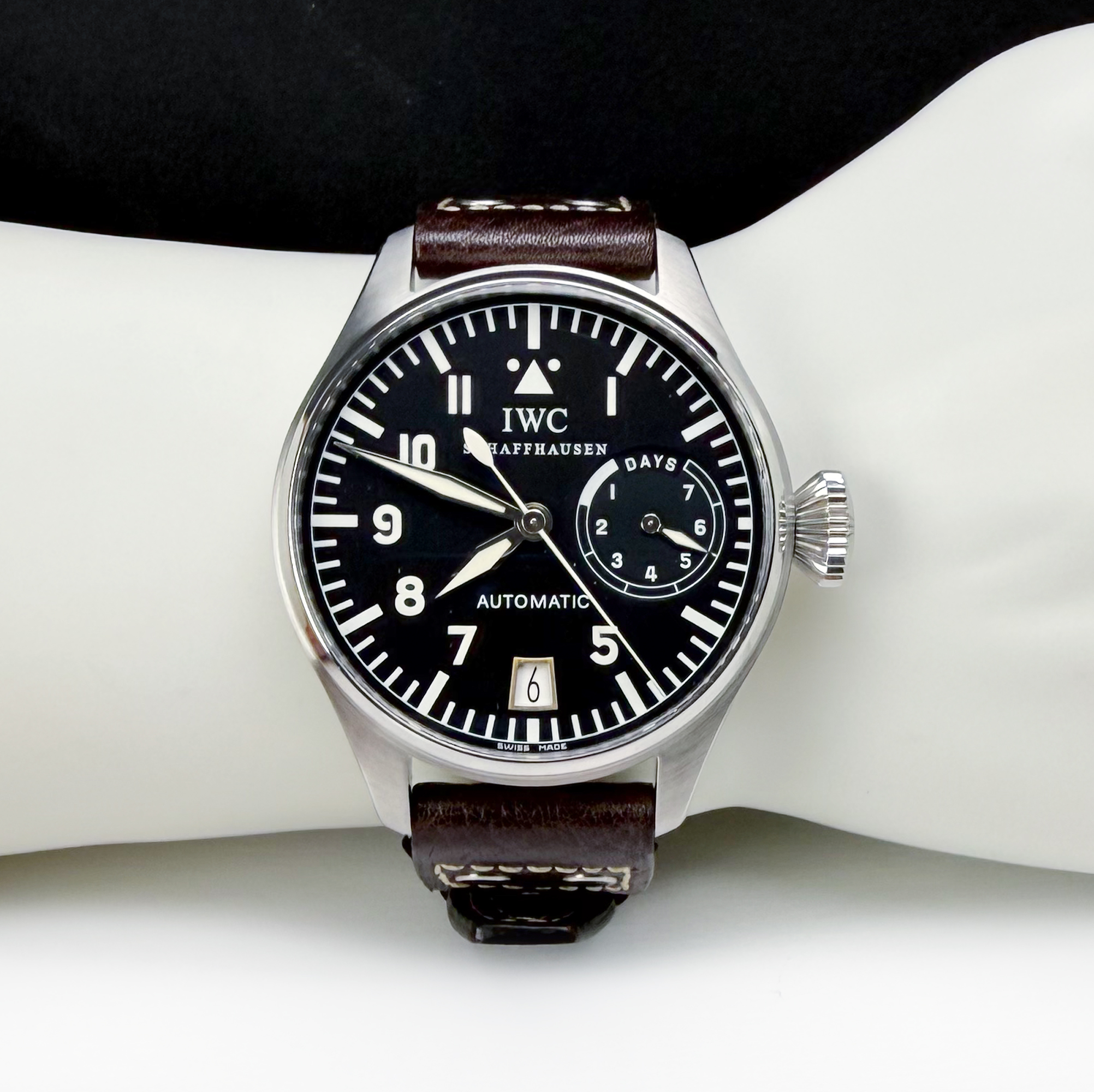 IWC Big Pilot's 7 Days Black Dial Steel